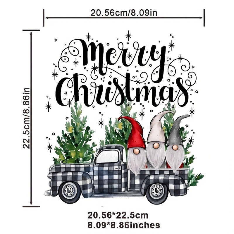 Festive Christmas Tree Iron-On Transfer For DIY Clothing