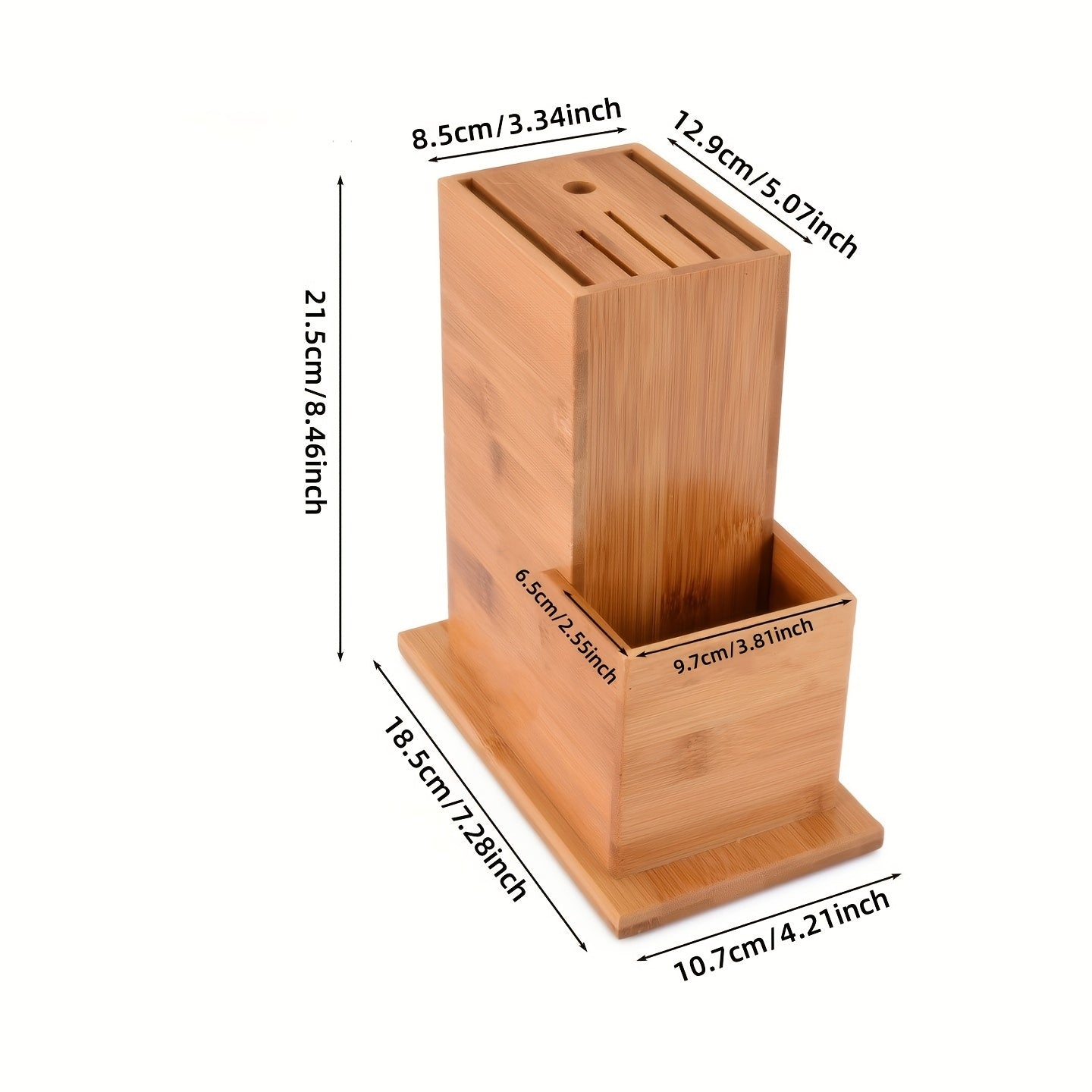 Bamboo Kitchen Utensil Holder Block Home Organizer