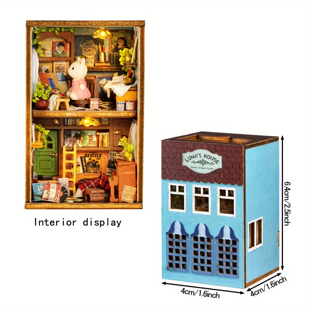 DIY Dollhouse Mini Kit Room Furniture Toy Model Birthday Gift