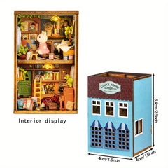 DIY Dollhouse Mini Kit Room Furniture Toy Model Birthday Gift