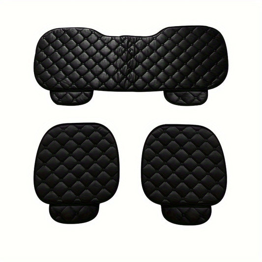 3pcs Car Seat Cushion Set Non-slip Winter Warm Seat Protector Universal