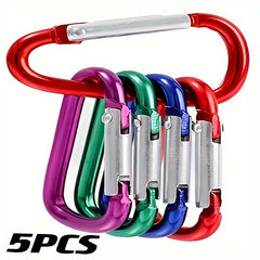5pcs D Type Aluminum Buckle for Outdoor Camping