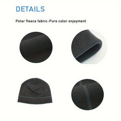 3pcs Warm Fleece Beanie Hat for Winter Sports