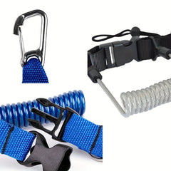 Coiled Lanyard Scuba Diving Sports Camera Safety Swimming Lanyard