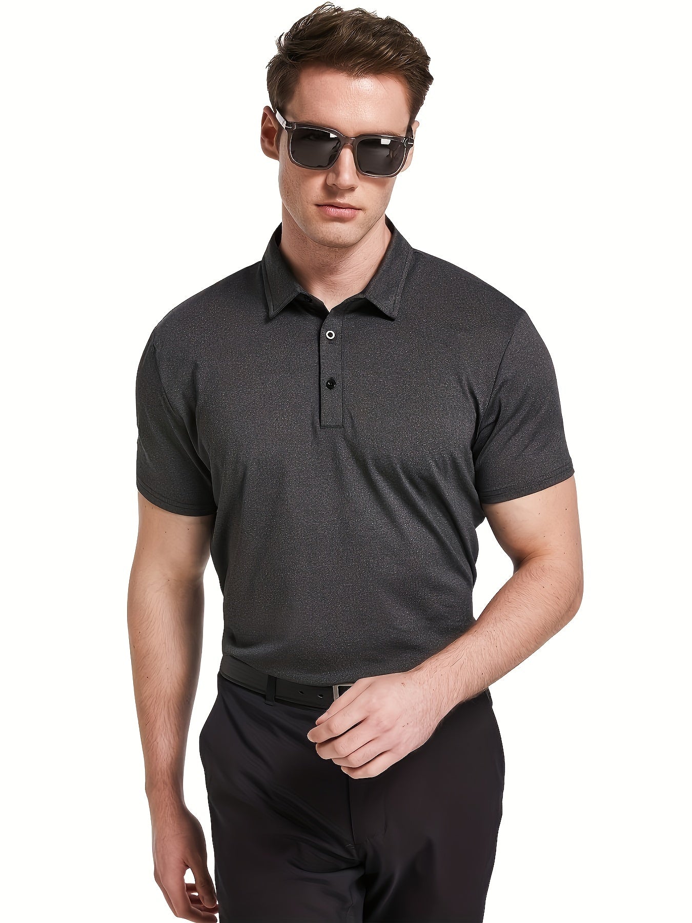 4 Pack Mens Quick Dry Golf T Shirt Moisture Wicking Workout Tee