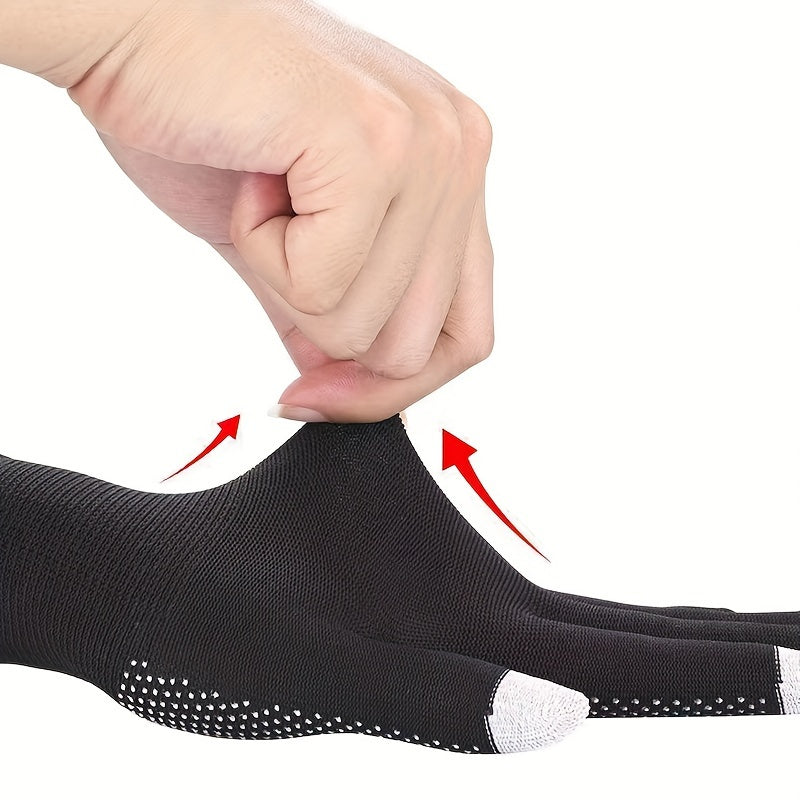 3 Pairs Non Slip Cycling Gloves Touch Screen Protective Perfect For Fishing