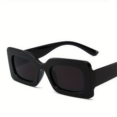 Y2K Rectangle Sunglasses Minimalist Block Glasses Outdoor Eyewear UV400
