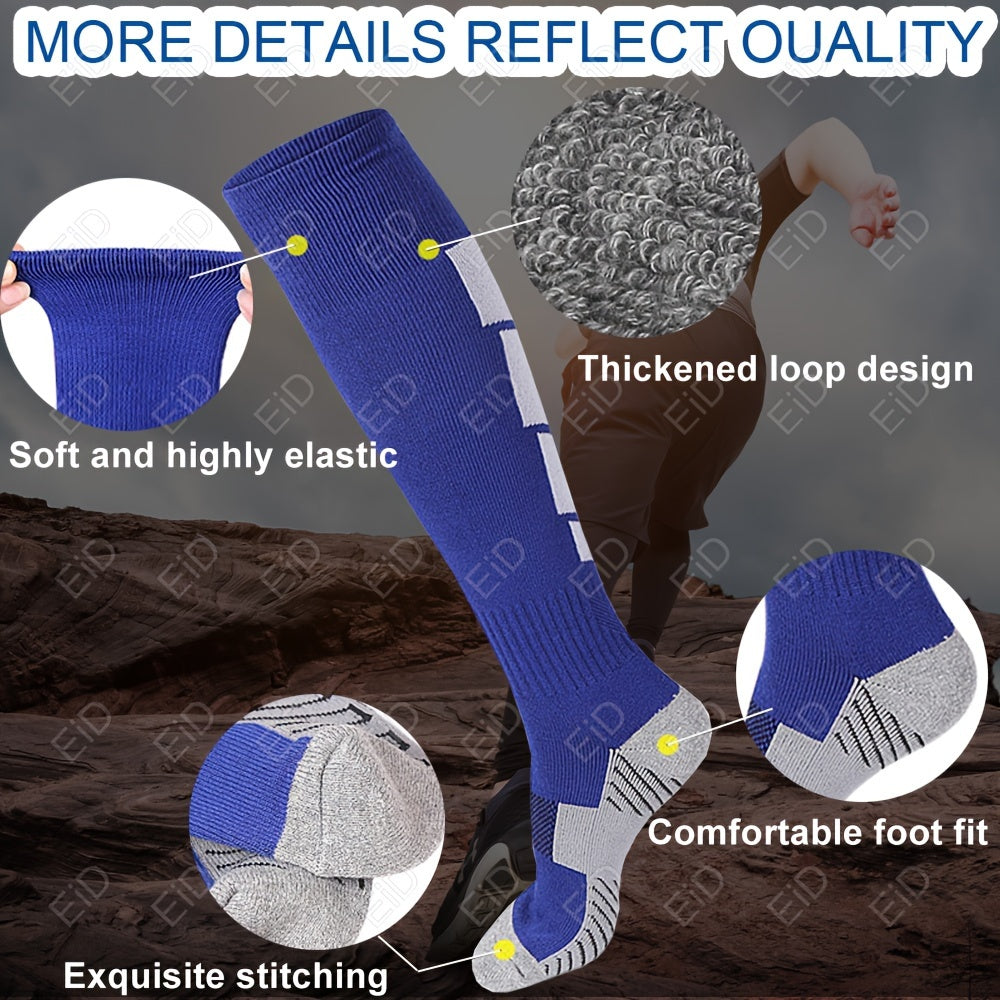 Men's Knee High Sport Socks Breathable Athletic Socks
