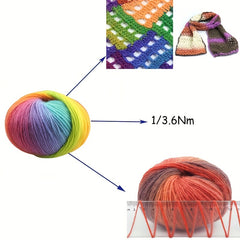 3pcs High Iceland Yarn Hand Knitting Yarn Soft Comfortable Yarn DIY