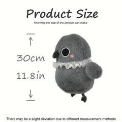 11" Angry Crow Plush Toy Soft Stuffed Animal Doll Halloween Gift