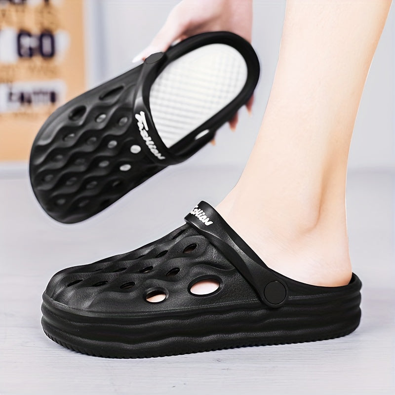 Women's Platform Garden Clogs Lightweight Solid Closed Toe Sandals