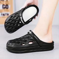 Women's Platform Garden Clogs Lightweight Solid Closed Toe Sandals