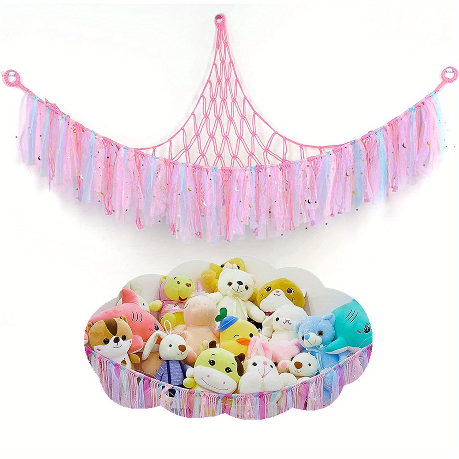 1pc Stuffed Animal Hammock Storage Organizer Hanging Toy