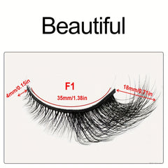 3D Cat Eye False Eyelashes Fluffy Natural Makeup
