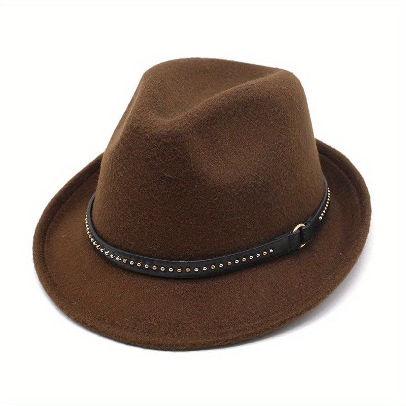 Men's Felt Hat Autumn Winter Jazz Hat British Style Top Hat