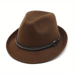 Men's Felt Hat Autumn Winter Jazz Hat British Style Top Hat