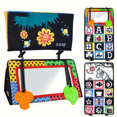 Tummy Time Mirror Baby Toys High Contrast 3D Activity Montessori