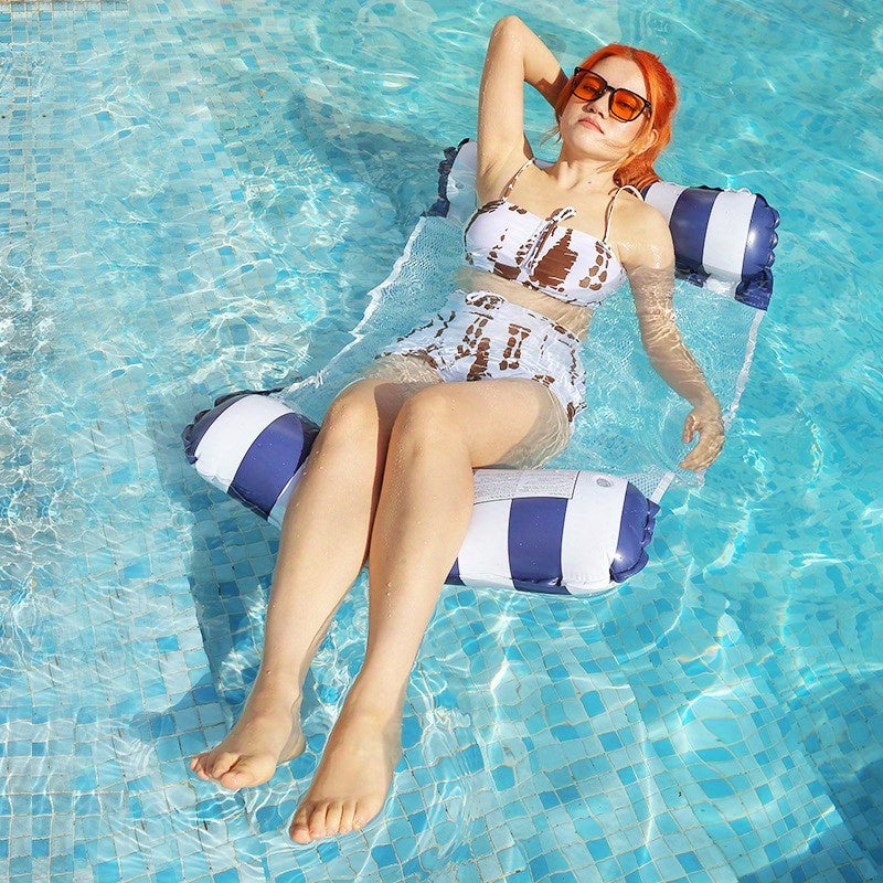 Inflatable Water Hammock Recliner Floating Swimming Mattress - Pool Party Toy