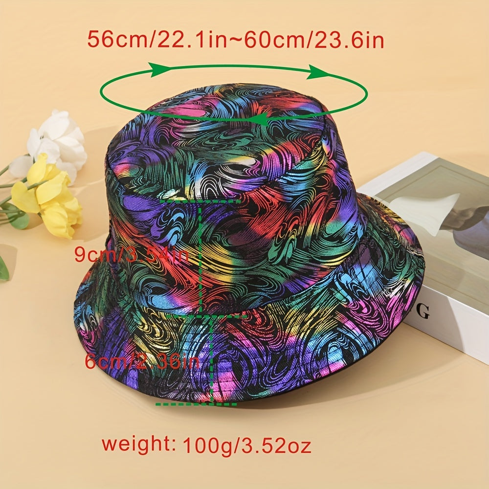 Colorful Bronzing Couple Style Sunshade Bucket Hat