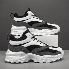 Men's Block Ankle Top Chunky Sneakers For Gym