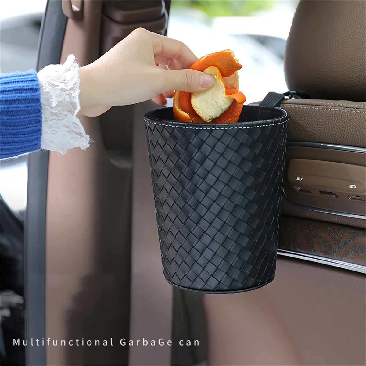 Car Mounted Garbage Bin - Hanging Trash Can for Car Interior