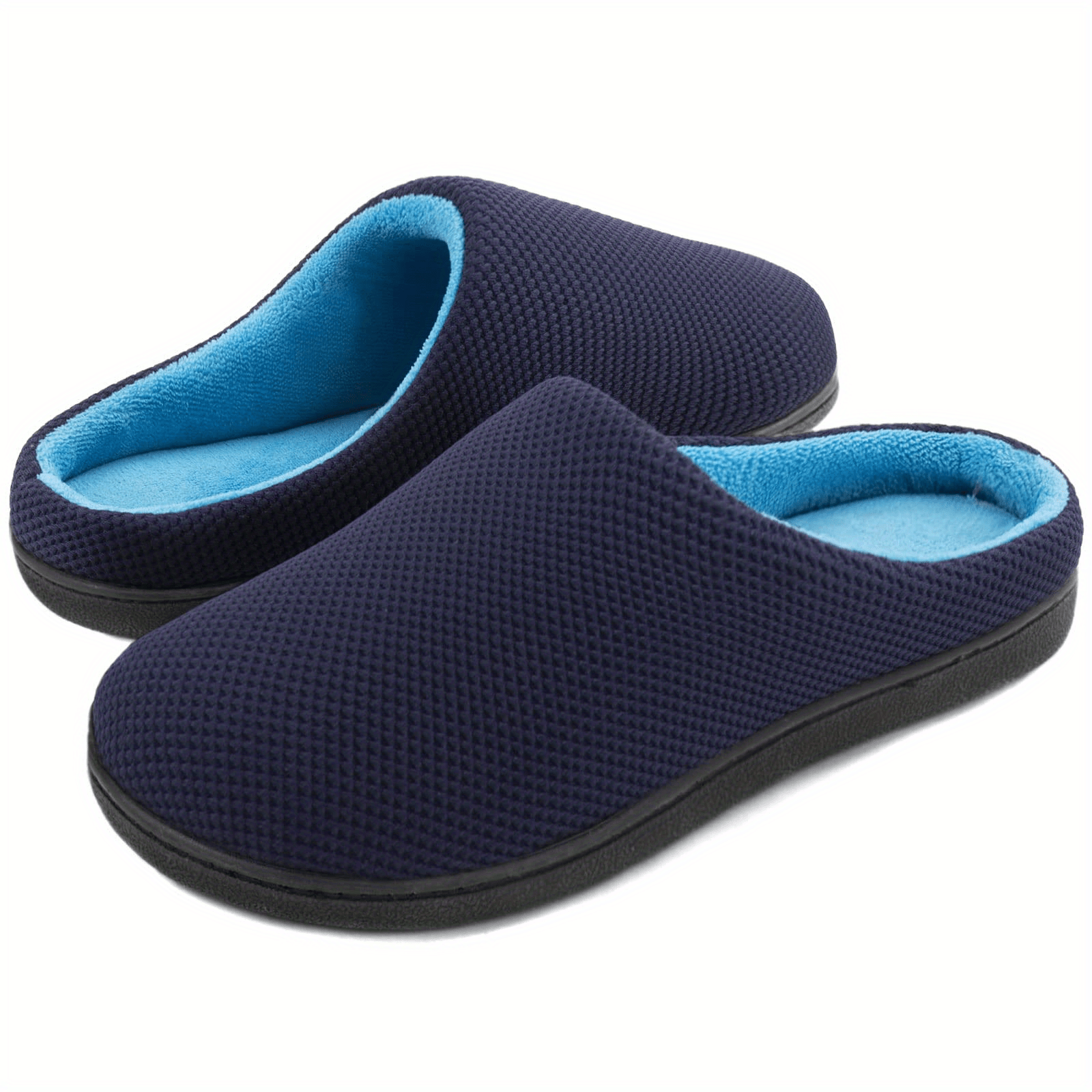 Men's Plush Slip On Slides Cozy House Slippers