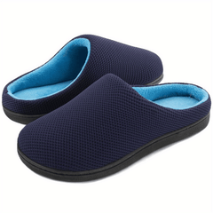 Men's Plush Slip On Slides Cozy House Slippers