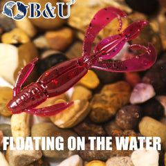 B&U 60mm Floating Crazy Flapper Soft Lure Swimbait for Bass and Perch