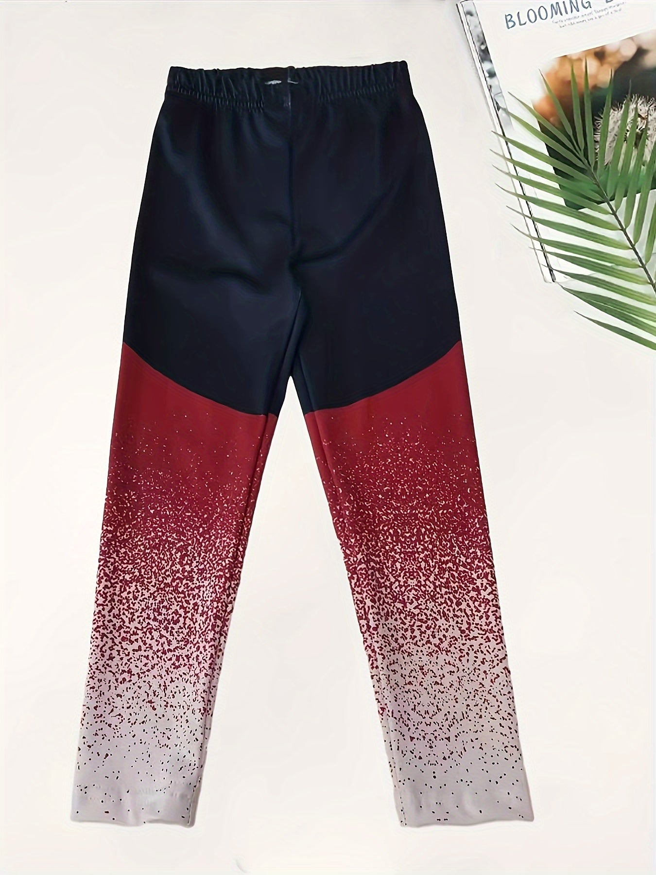 Girls Gradient Leggings Slim Leggings Activewear Sports