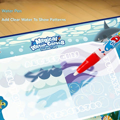 Magic Water Canvas Drawing Mat - Fun Animal Theme - Parent Child Interactive Toy