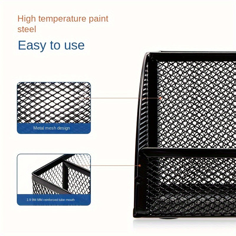 Functional Mesh Pen Holder Desktop Office Supplies