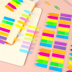 Transparent Sticky Notes Fluorescent Bar Index Stickers