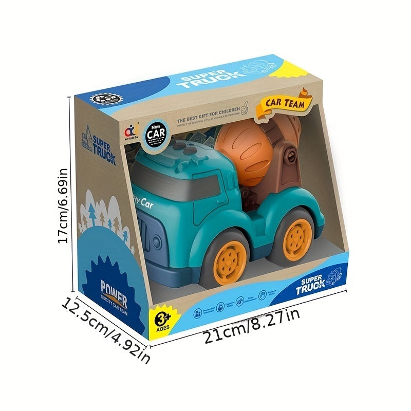 Kids Friction Power Engineering Vehicle Toy Car Model Gift