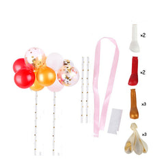 Latex Confetti Sequin Balloon Set for Christmas Birthday Cake Decoration