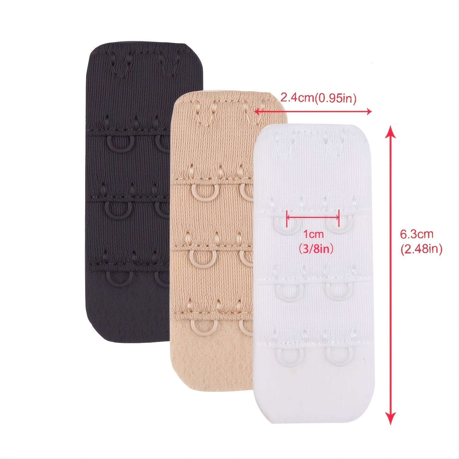 Women's Bra Extender 3pcs Pack size