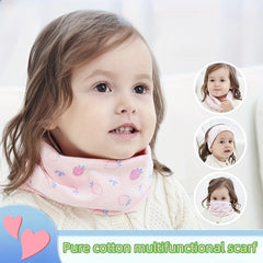 2pcs Kids Cartoon Cotton Scarf Winter Warm Windproof