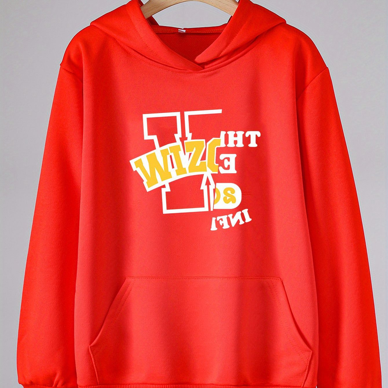 Letter Graphic Hoodies Girls Comfy Hooded Sweatshirt - Spring Fall Sports