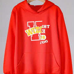 Letter Graphic Hoodies Girls Comfy Hooded Sweatshirt - Spring Fall Sports