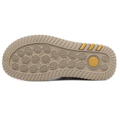 EXSHERO Men's Leather Sandals Durable Outdoor Hiking Beach Water Shoes