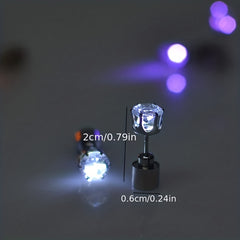 LED Luminous Earrings Flash Crown Christmas Halloween Decorations