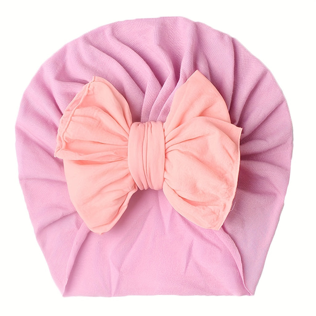 Nylon Bow Baby Hat 0-3 Years Old