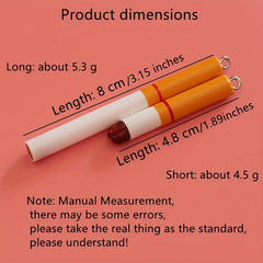 Creative Cigarette Keychain Tobacco Car Pendant