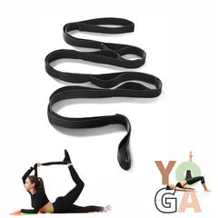 10-Loop Yoga Stretch Strap for Therapy Pilates Gymnastics