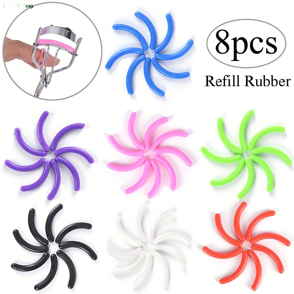 8pcs High Elasticity Eyelash Curler Replacement Pads