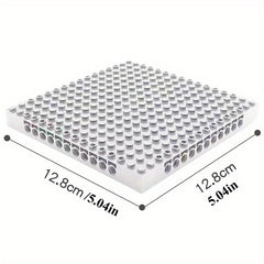 11pc Building Blocks Set with 10 Pins & Mosaic Pop Pixel Painting Base Plate