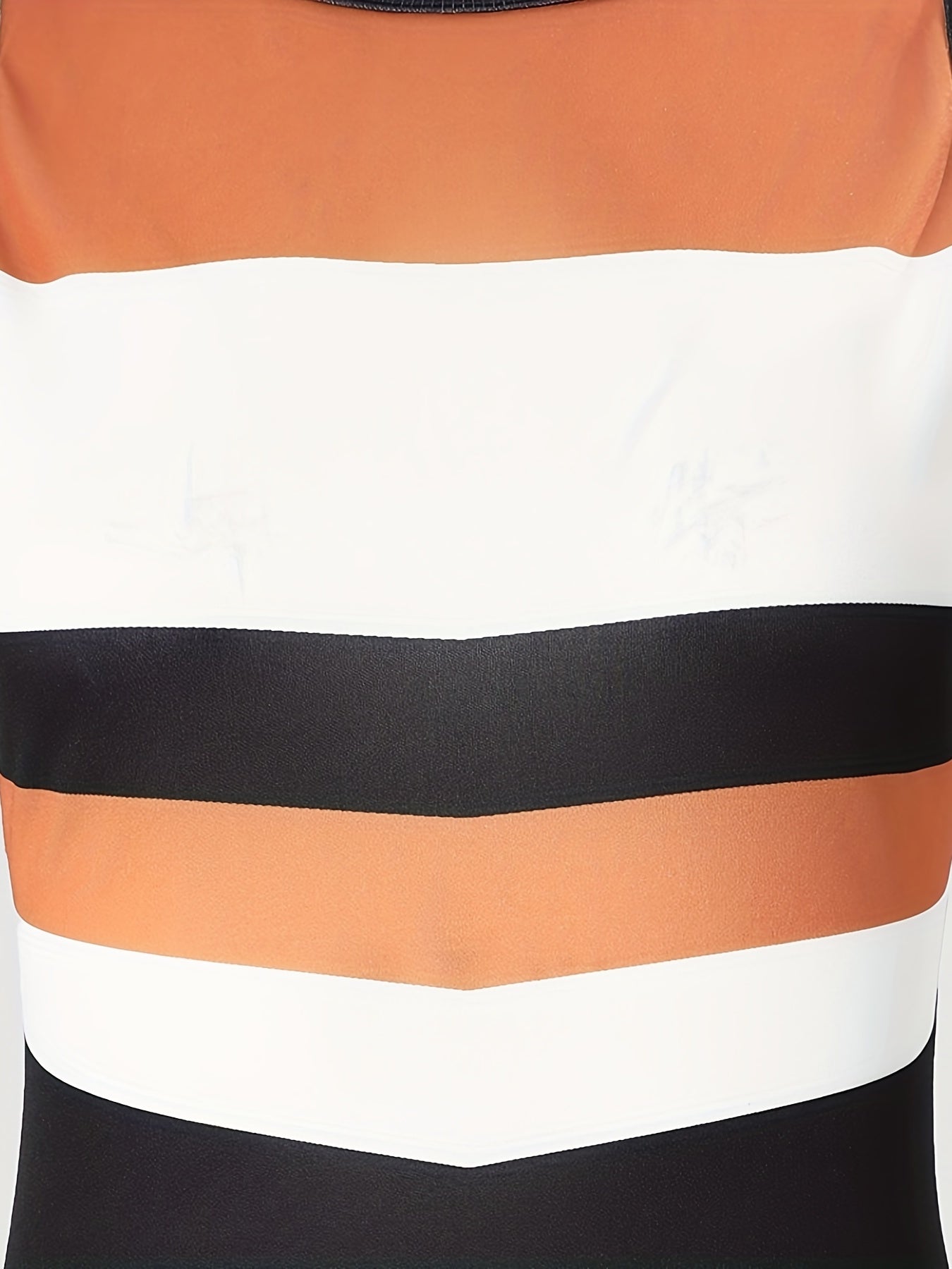 Block Striped Tank Dress Casual Sleeveless Summer Dress