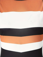 Block Striped Tank Dress Casual Sleeveless Summer Dress