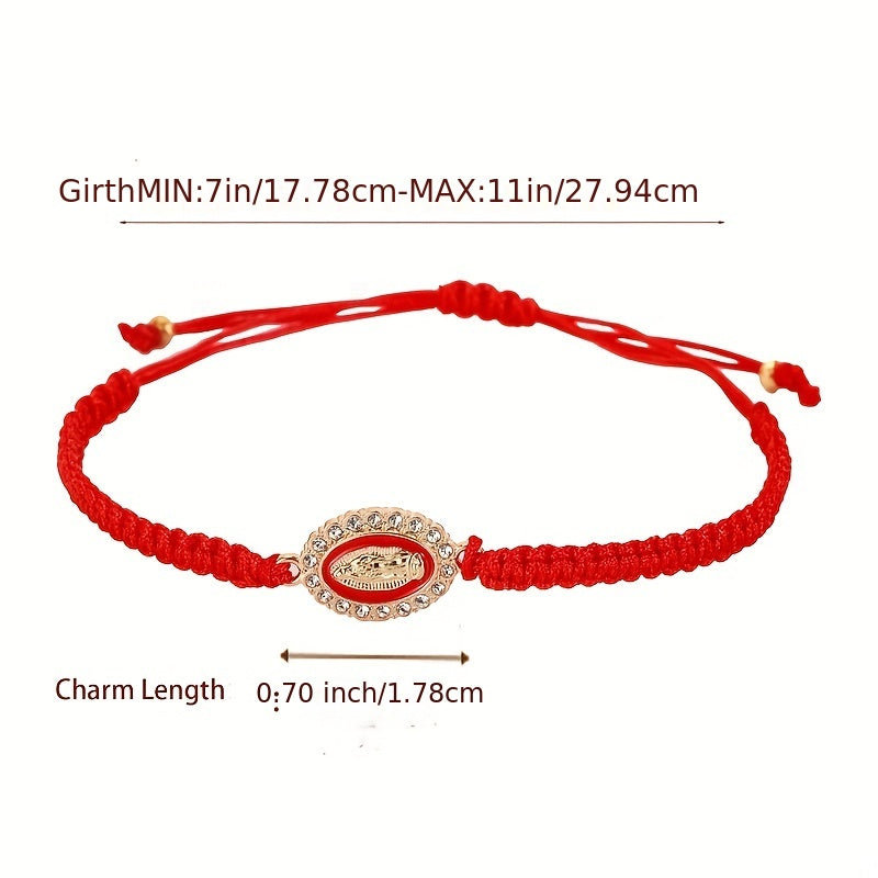 24pcs Mixed Braided Rope Beads Bracelet Jewelry for Men Women