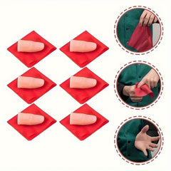 Red Rubber Finger Scarf for Magicians and Performances