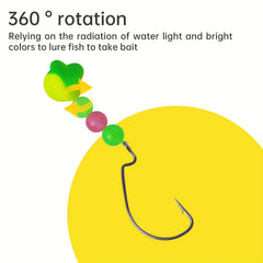 20 50pcs Bright Fishing Floats Durable Lightweight Rigs Bobbers Indicators